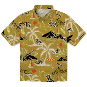 ucf knights palm tree island gold hawaiian shirts best selling