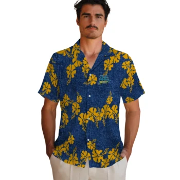 ucla bruins hibiscus petals blue hawaiian shirts fashion forward