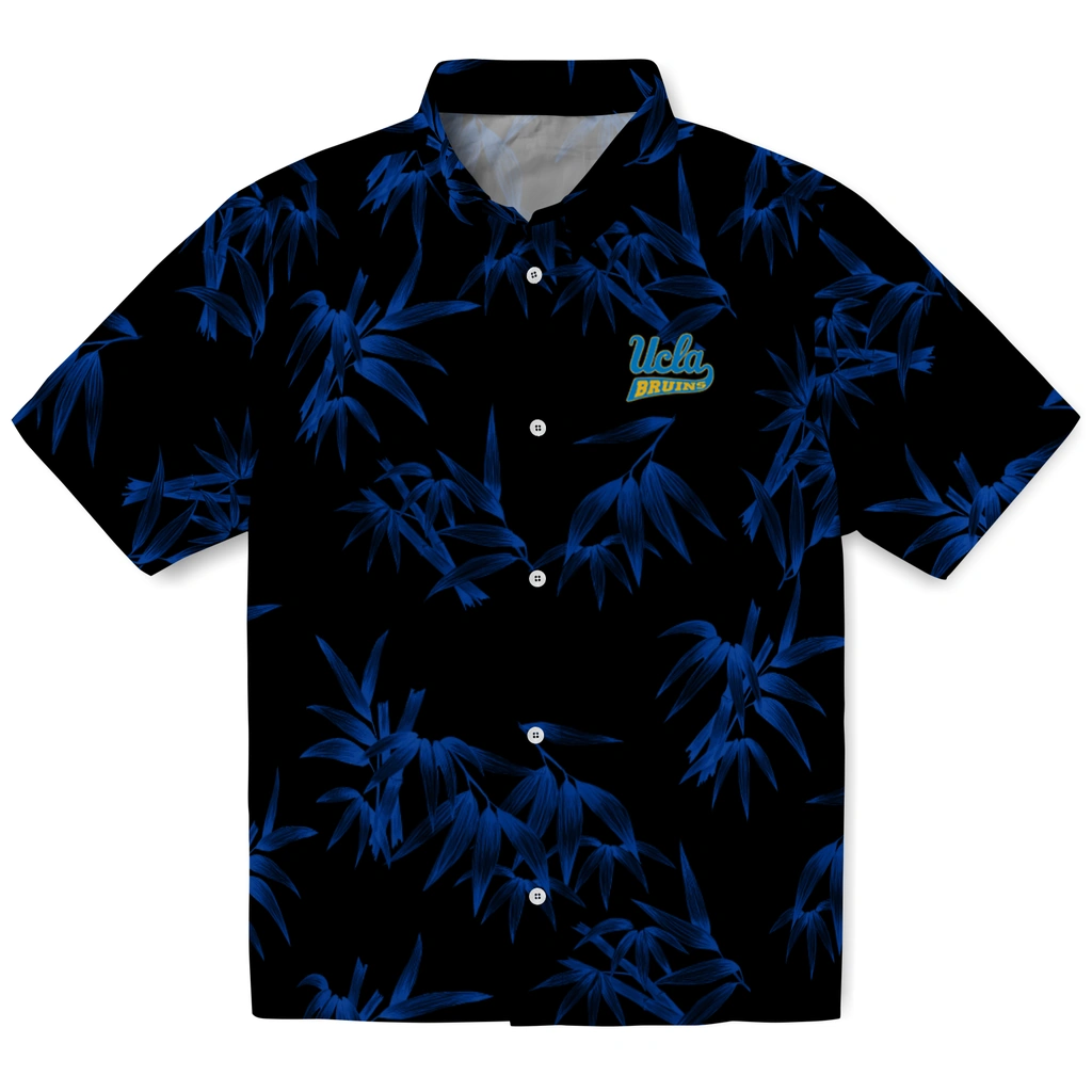 UCLA Bruins Hawaiian Shirt - Bamboo Branches ucla bruins bamboo branches blue black hawaiian shirts best selling