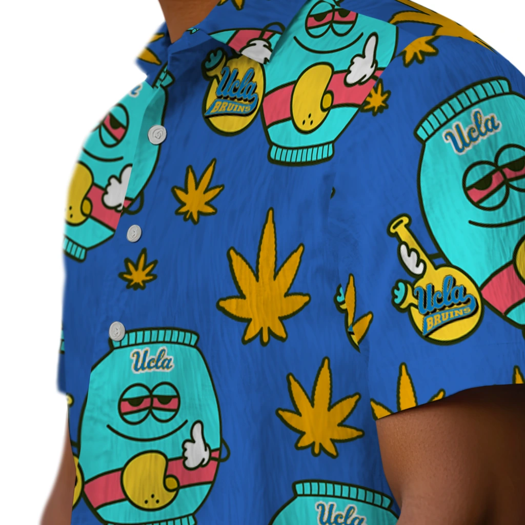 UCLA Bruins Hawaiian Shirt - Chill Vibe ucla bruins bong smile blue hawaiian shirts trendy