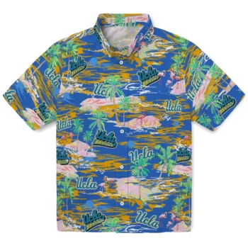 ucla bruins flamingo retreat blue hawaiian shirts best selling