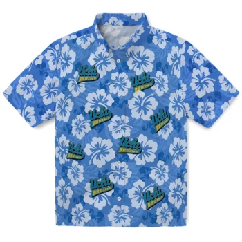 ucla bruins hibiscus cluster blue hawaiian shirts best selling