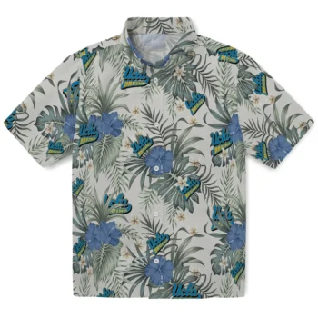 ucla bruins hibiscus designs beige hawaiian shirts best selling