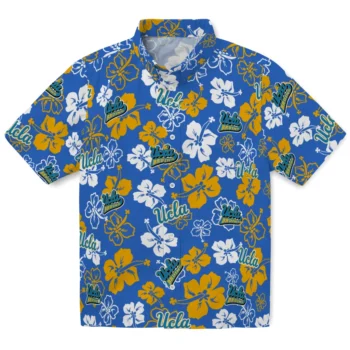 ucla bruins hibiscus bloom blue hawaiian shirts best selling