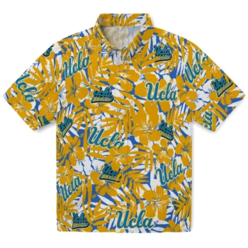 ucla bruins hibiscus overlay hawaiian shirts best selling