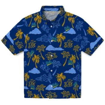 ucla bruins palm and clouds blue hawaiian shirts best selling