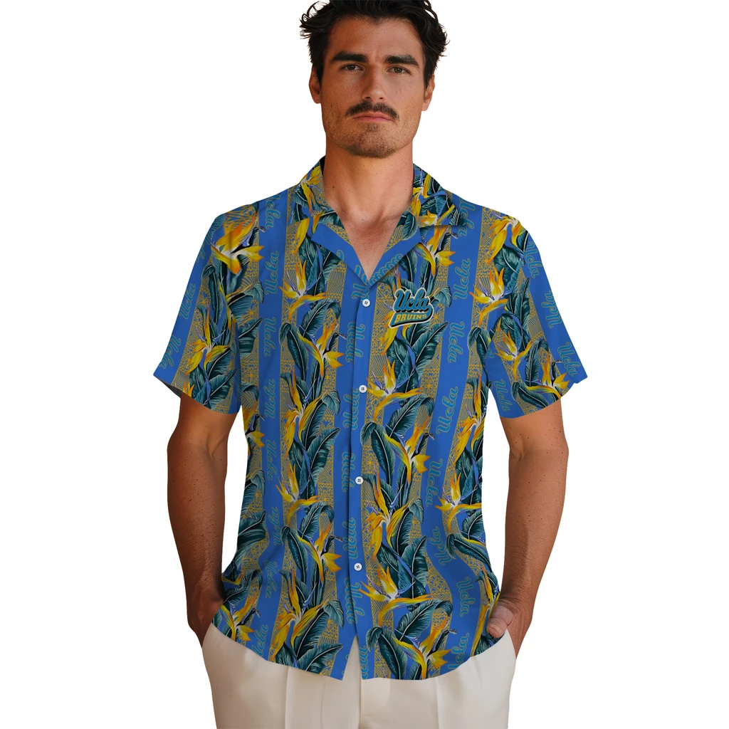 UCLA Bruins Hawaiian Shirt - Paradise Vines ucla bruins paradise vines blue hawaiian shirts fashion forward