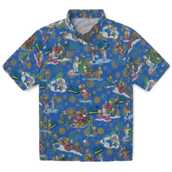 ucla bruins simpsons christmas blue hawaiian shirts best selling