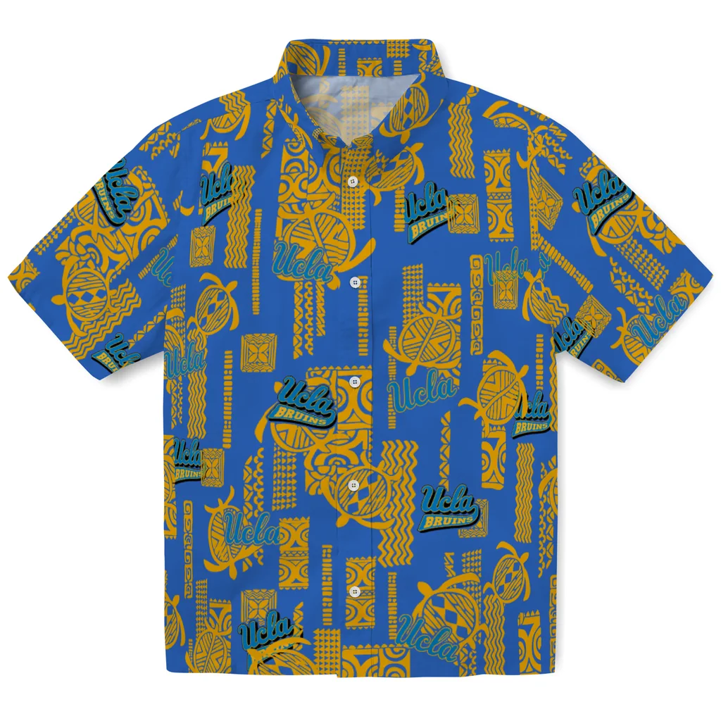 UCLA Bruins Hawaiian Shirt - Turtle Lines ucla bruins turtle lines blue hawaiian shirts best selling