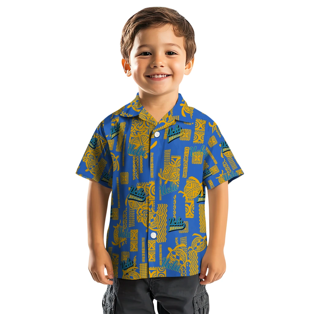 UCLA Bruins Hawaiian Shirt - Turtle Lines ucla bruins turtle lines blue hawaiian shirts top rated