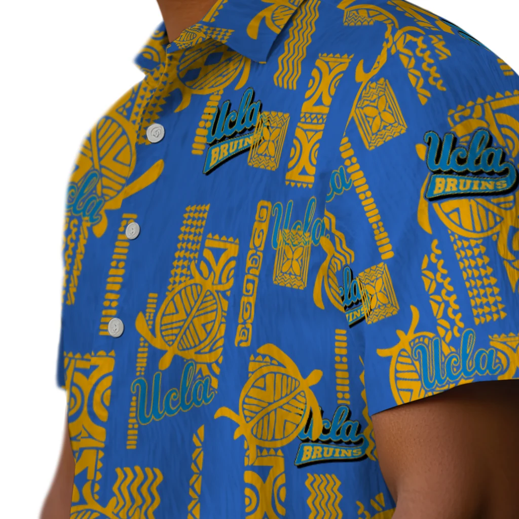 UCLA Bruins Hawaiian Shirt - Turtle Lines ucla bruins turtle lines blue hawaiian shirts trendy