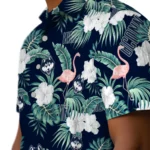 UConn Huskies Hawaiian Shirt – Flamingo and Hibiscus