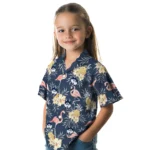UConn Huskies Hawaiian Shirt – Flamingo Hibiscus