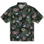 UConn Huskies Hawaiian Shirt – Hibiscus Leaves Pattern