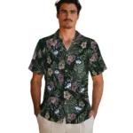 UConn Huskies Hawaiian Shirt – Hibiscus Leaves Pattern