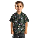 UConn Huskies Hawaiian Shirt – Hibiscus Leaves Pattern