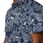 UConn Huskies Hawaiian Shirt – Hibiscus Oasis