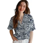 UConn Huskies Hawaiian Shirt – Hibiscus Overlay