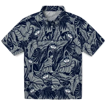 uconn huskies monstera layer blue hawaiian shirts best selling