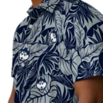 UConn Huskies Hawaiian Shirt – Monstera Layer