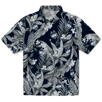 uconn huskies palm leaves blue hawaiian shirts best selling