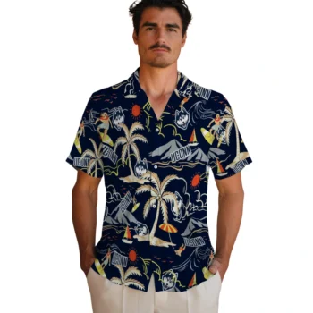 uconn huskies palm tree island blue hawaiian shirts fashion forward