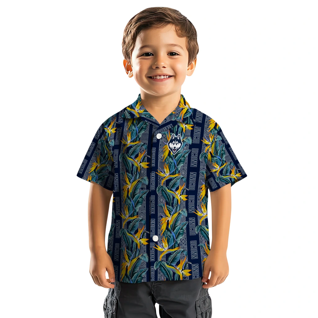 UConn Huskies Hawaiian Shirt - Paradise Vines uconn huskies paradise vines blue hawaiian shirts top rated