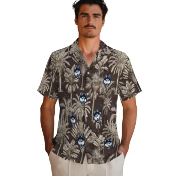 uconn huskies palm shadows blue hawaiian shirts fashion forward