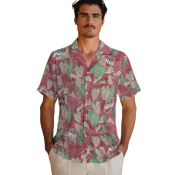 umass minutemen anthurium overlay red hawaiian shirts fashion forward