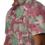 UMass Minutemen Hawaiian Shirt – Anthurium Overlay