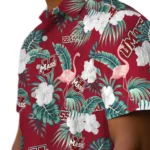UMass Minutemen Hawaiian Shirt – Flamingo and Hibiscus