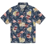 UMass Minutemen Hawaiian Shirt – Flamingo Hibiscus