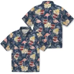 UMass Minutemen Hawaiian Shirt – Flamingo Hibiscus