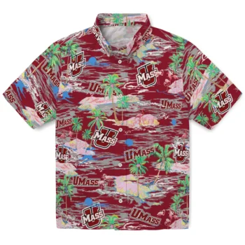 umass minutemen flamingo retreat red hawaiian shirts best selling
