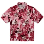 UMass Minutemen Hawaiian Shirt – Hibiscus Arrangement