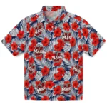 UMass Minutemen Hawaiian Shirt – Hibiscus Fiesta