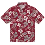 UMass Minutemen Hawaiian Shirt – Hibiscus Flower Design