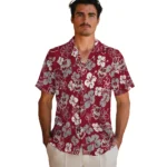 UMass Minutemen Hawaiian Shirt – Hibiscus Flower Design