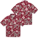 UMass Minutemen Hawaiian Shirt – Hibiscus Flower Design