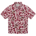 UMass Minutemen Hawaiian Shirt – Hibiscus Motif