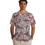 UMass Minutemen Hawaiian Shirt – Hibiscus Overlay