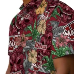 UMass Minutemen Hawaiian Shirt – Hibiscus Tiki Jungle