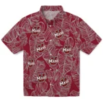 UMass Minutemen Hawaiian Shirt – Leaf Outline