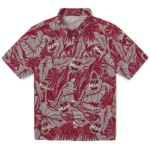 UMass Minutemen Hawaiian Shirt – Monstera Layer