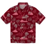 UMass Minutemen Hawaiian Shirt – Palm And Clouds