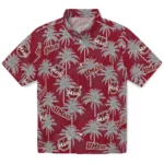 UMass Minutemen Hawaiian Shirt – Palm Tree Motif