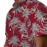 UMass Minutemen Hawaiian Shirt – Palm Tree Motif