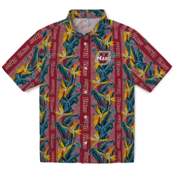 umass minutemen paradise vines red hawaiian shirts best selling
