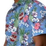 UMass Minutemen Hawaiian Shirt – Pineapple Bouquet