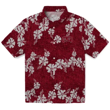 unlv rebels hibiscus petals red hawaiian shirts best selling